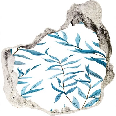 Naklejka 3D dziura na ścianę samoprzylepna Zielona oaza w betonie