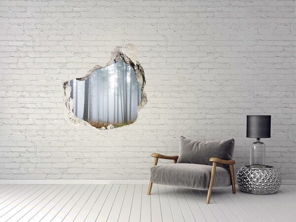 naklejka fototapeta 3D widok Mglisty las