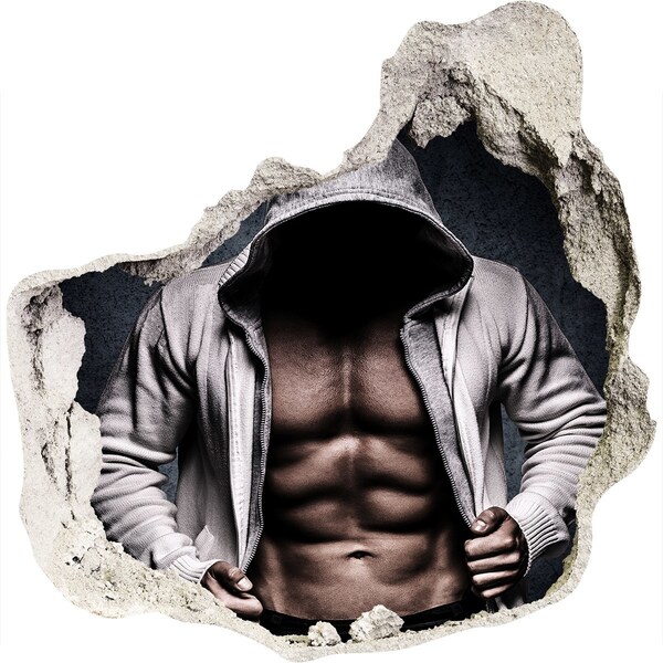 Samoprzylepna dziura na ścianę Mocny trening w stylu urbanowym