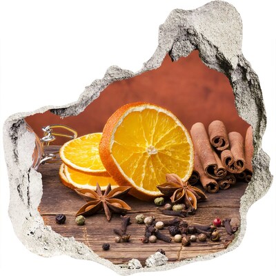 Naklejka 3D dziura na ścianę Kuchenne aromaty