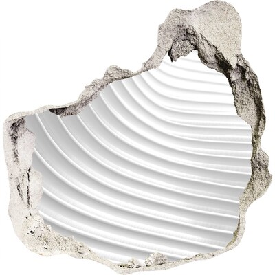 Dziura 3d fototapeta na ścianę Złamana ściana z widokiem na faliste linie