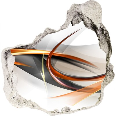 Dziura 3d fototapeta na ścianę Abstrakcyjny wyciek kolorów