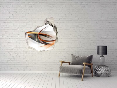 Dziura 3d fototapeta na ścianę Abstrakcyjny wyciek kolorów