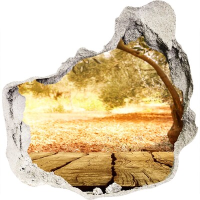 naklejka fototapeta 3D widok Ogród w promieniach słońca