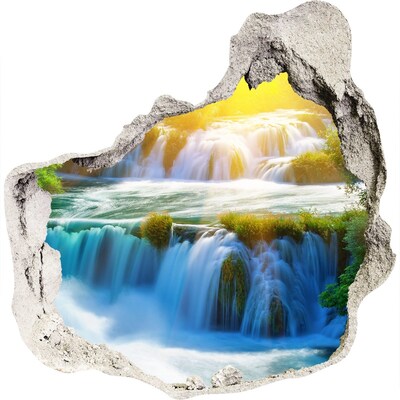 naklejka fototapeta 3D widok Wodospad Krka