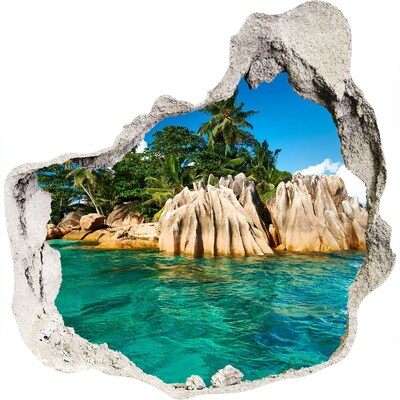 naklejka fototapeta 3D widok Tropikalna wyspa