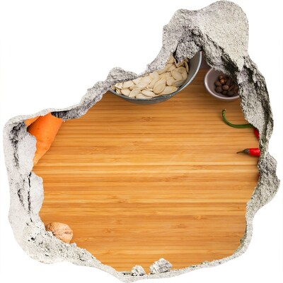 Samoprzylepna naklejka Kuchenny widok zza ściany