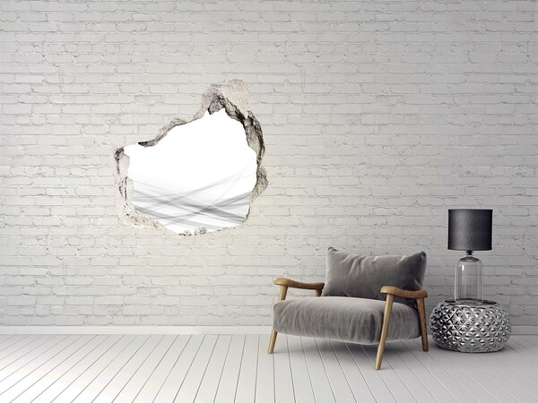 Dziura 3d fototapeta na ścianę Zniszczona ściana z widokiem na przestrzeń