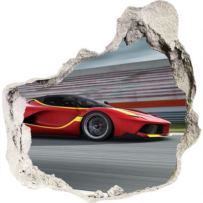 Foto zdjęcie dziura na ścianę Sportowy samochód