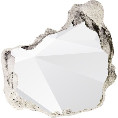Dziura 3d fototapeta na ścianę Złamana ściana z odbiciem światła