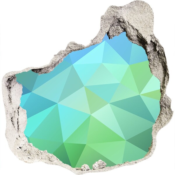 Dziura 3d fototapeta naklejka Wirtualna dziura w ścianie