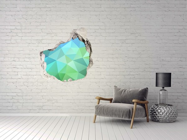 Dziura 3d fototapeta naklejka Wirtualna dziura w ścianie