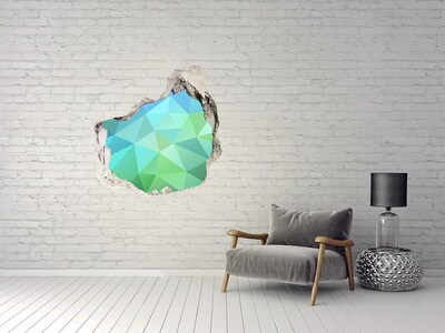 Dziura 3d fototapeta naklejka Wirtualna dziura w ścianie