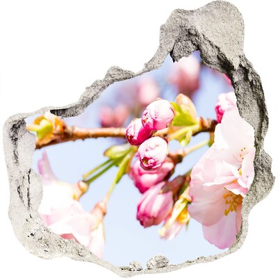 Samoprzylepna dziura na ścianę Kwiaty wiśni