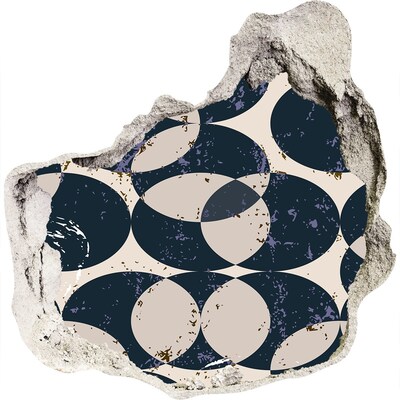 Fotoobraz dziura na ścianę Nowoczesny wzór w dziurze w ścianie