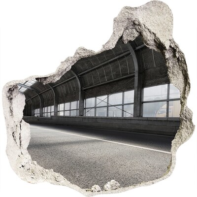 Fototapeta dziura na ścianę 3d Droga w tunelu