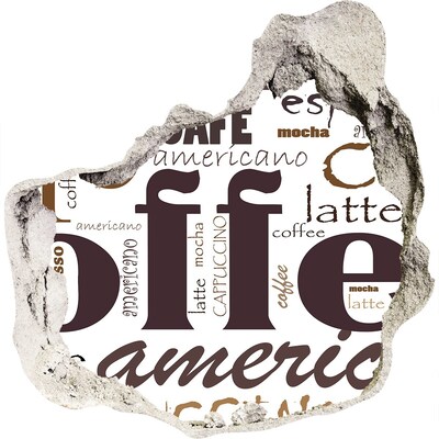 Fototapeta dziura na ścianę Kawowa oaza