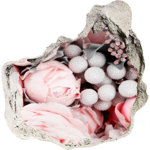 Samoprzylepna dziura naklejka Kwiatowy raj za ścianą