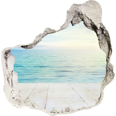naklejka fototapeta 3D widok beton Morze