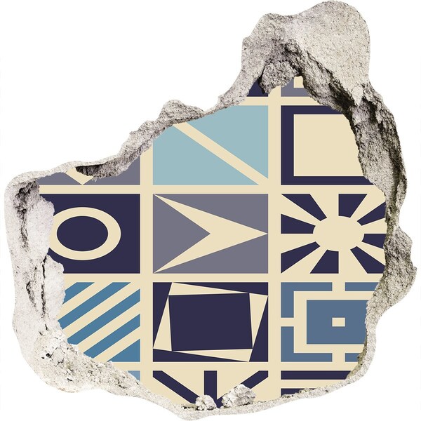 Fotoobraz dziura na ścianę Geometria na ścianie