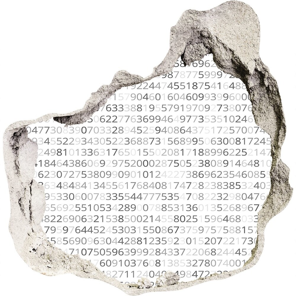 Fotoobraz dziura na ścianę naklejka Kod binarny