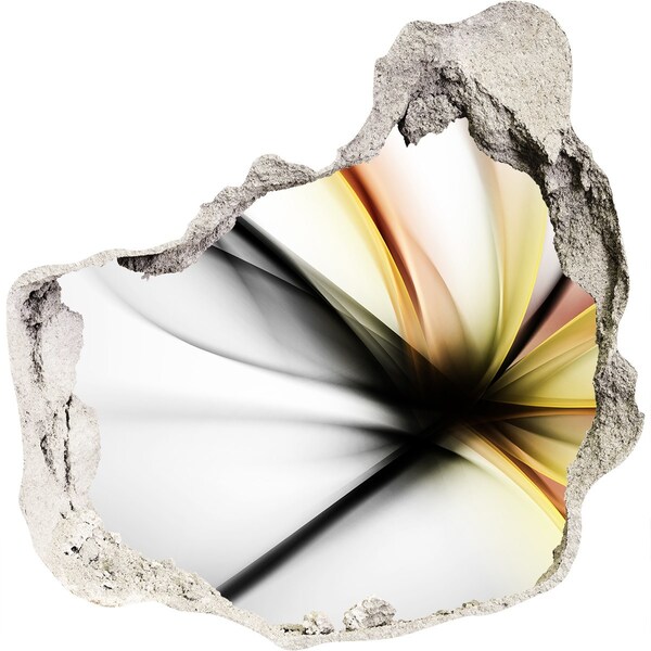 Samoprzylepna dziura naklejka Złamana ściana z abstrakcyjnym wzorem