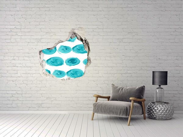 Fotoobraz dziura na ścianę naklejka Turkusowe Wody w Dziurze