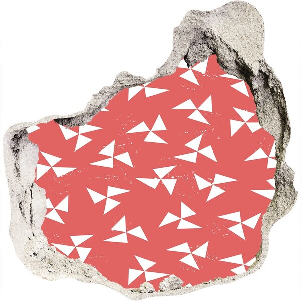 Fotoobraz dziura na ścianę Wzór w czerwonym odcieniu