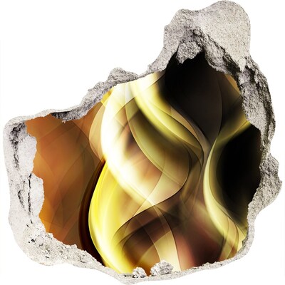 Samoprzylepna dziura 3D naklejka Złote światło