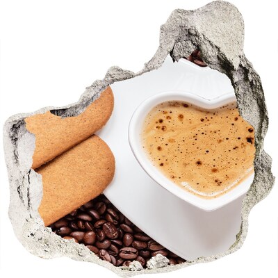 Samoprzylepna naklejka Kawa z ciasteczkami