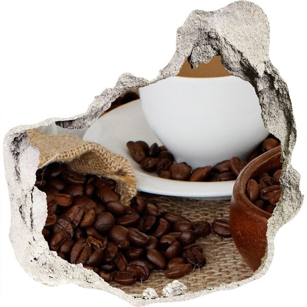 Samoprzylepna naklejka beton Kawa w domowym zaciszu