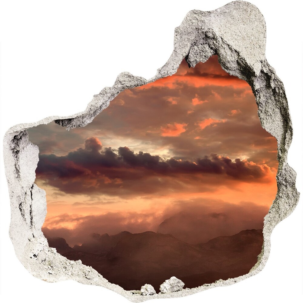 naklejka fototapeta na ścianę Zachód słońca góry