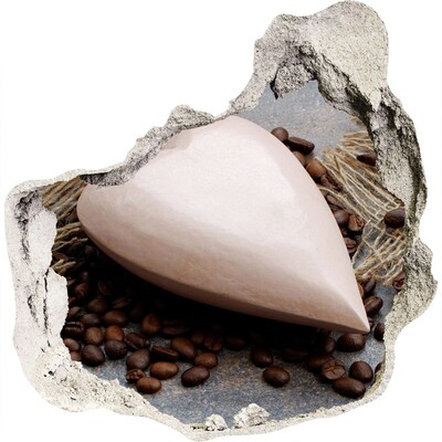 Samoprzylepna naklejka beton Kawowa oaza w ruinach