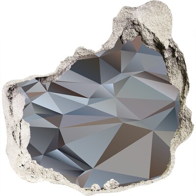 Samoprzylepna dziura naklejka Kamienna dziura z geometrycznymi kształtami