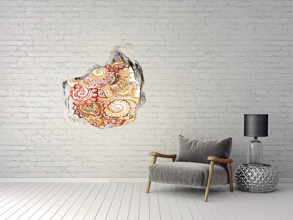 Dziura 3d foto tapeta naklejka Kocie oczy