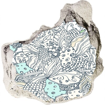 Fototapeta dziura na ścianę 3d Kolorowy świat natury