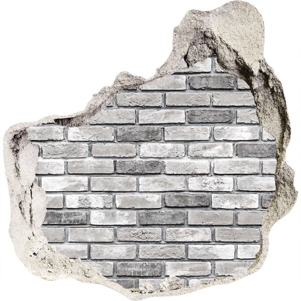 naklejka fototapeta 3D na ścianę Zniszczona ściana z cegłami