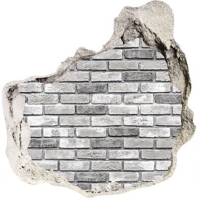 naklejka fototapeta 3D na ścianę Zniszczona ściana z cegłami