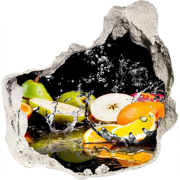 Samoprzylepna dziura na ścianę Owocowy raj w dziurze w ścianie