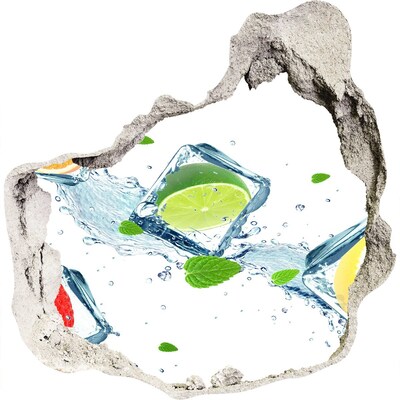 Fototapeta dziura na ścianę Orzeźwiający koktajl w letniej scenerii