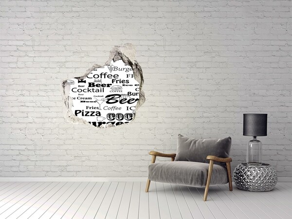 Samoprzylepna dziura na ścianę Kulinarny chaos