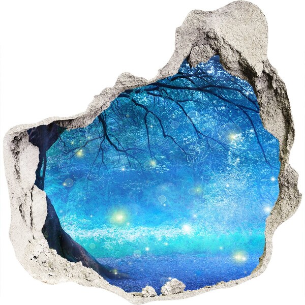 Fototapeta dziura na ścianę Magiczny las w blasku księżyca