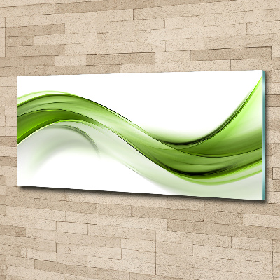 Foto obraz szkło akryl Zielona fala