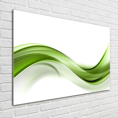 Foto obraz szkło akryl Zielona fala