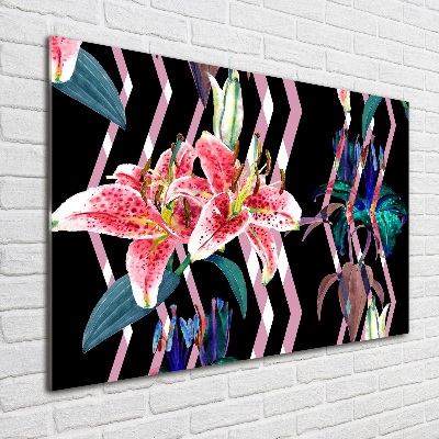 Obraz zdjęcie szkło akryl Tropikalna lilia