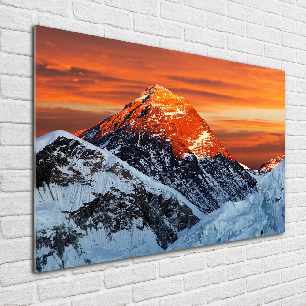 Foto obraz szkło akryl Szczyt Everest