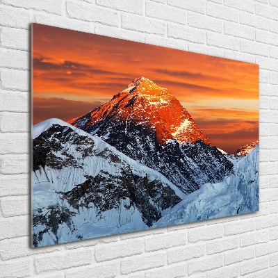 Foto obraz szkło akryl Szczyt Everest
