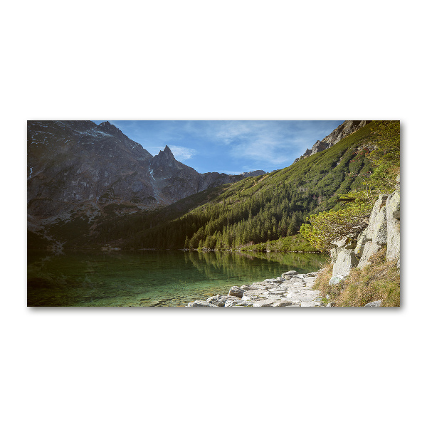 Foto obraz szkło akryl Morskie oko Tatry