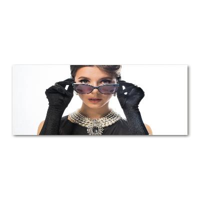 Foto obraz akryl Kobieta w okularach
