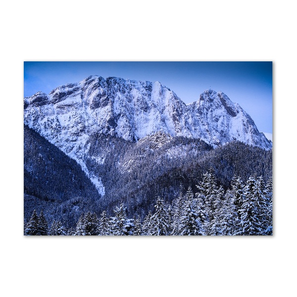 Foto obraz szkło akryl Giewont Tatry